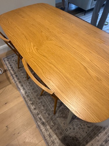 Oak dining table - +, ercol