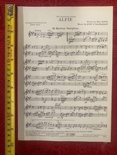 Sheet Music For Paramount Picture "Alfie" For Eb Baritone Sax REF00062