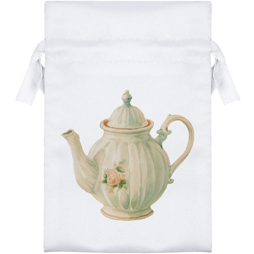Vintage floral teapot satin - teapot',