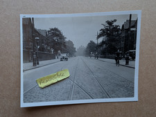 OLD PHOTO STREET VINTAGE CAR BIKE HIGH STREET WILMSLOW ROAD 1930S DR 946