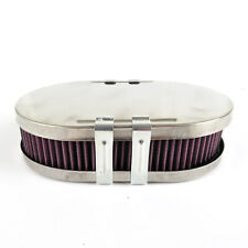 Universal blank Dellorto Weber Zenith Solex carb pancake air filter air cleaner