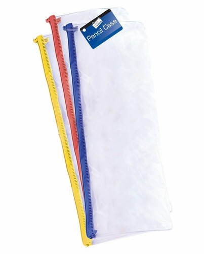 Clear exam pencil case - 13",