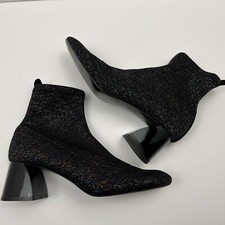 Sock Style Glitter Ankle Boots