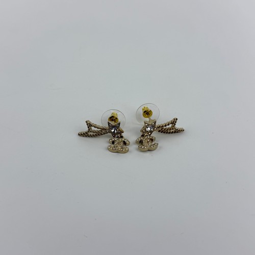 Chanel logo star drop - cc,