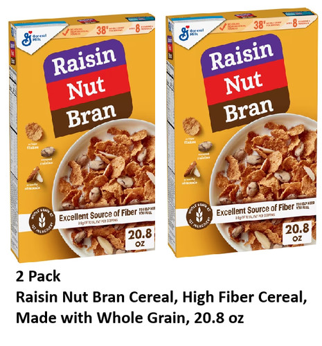 Raisin nut bran cereal - raisin, high