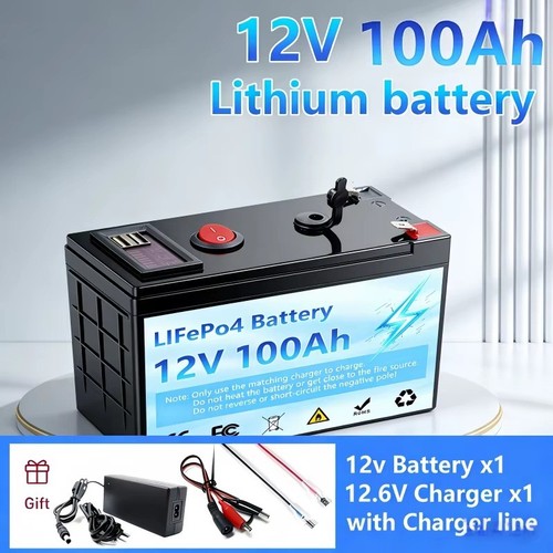 12v 100ah lifepo4 lithium - 100ah,
