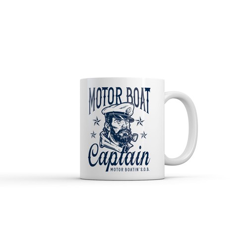 Motor boat captain mug - captain,