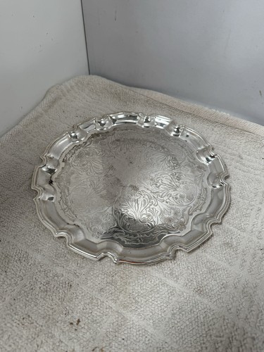 Vintage silver plated tray - vintage,
