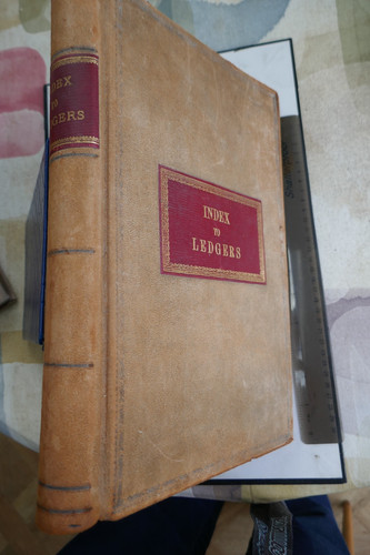 Large antique accounts ledger - accounts,