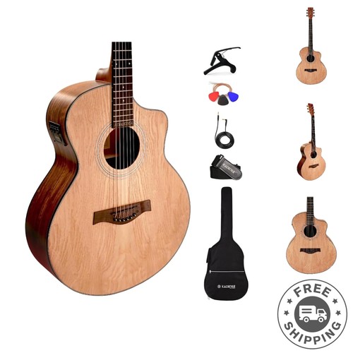 A06eqn semi acoustic - acoustic, guitar