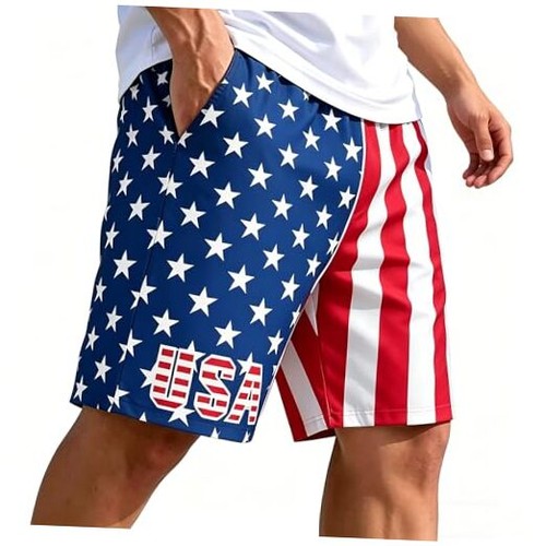 American flag shorts men quick - men,