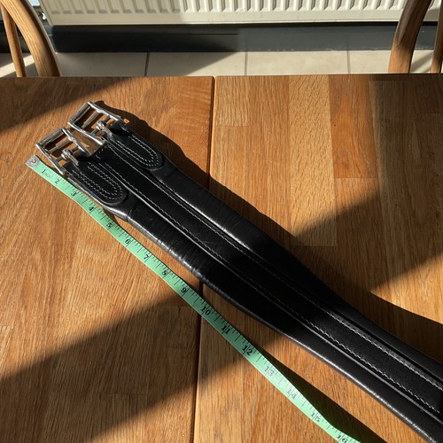 Leather padded girth - leather,