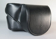 Sony LCS-EJA  Soft Leather carrying case Nex Cameras (fits 16-50mm E-Mount lens)