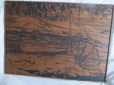 Nils Burwitz 1975 woodcut of 