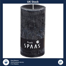 Black Rustic Pillar Candles