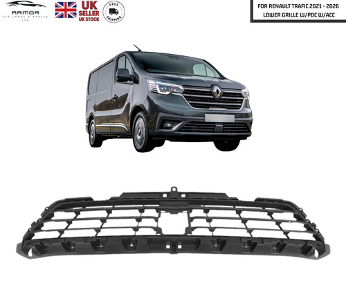 Lower front bumper grille - bumper, with