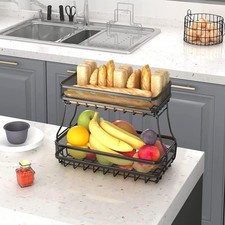 Adivo 2Tier Fruit Basket Rack