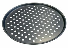 12" Pizza Pan Perforated Carbon Steel Pizza Plate Dishes Bake Serving Plate