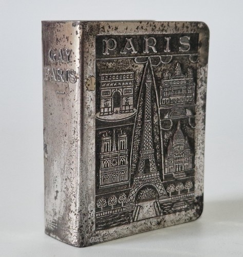 Vintage french metal matchbox - french,