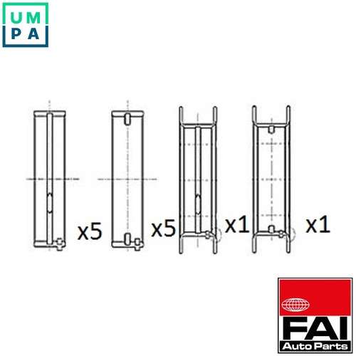 Crankshaft bearing bm1059 std - bearing, bm1059-std