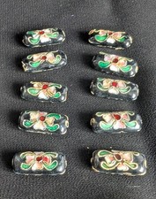 10 x Cloisonne Pillow Beads
