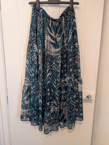 Zara cotton maxi midi skirt - cotton,