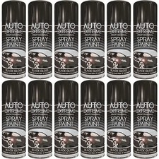 12x Rapide Black Spray Paint