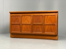 Vintage Teak Record Cabinet By