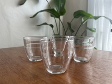 4x Duralex Vintage Glasses Made In France Excellent Condition Clear Glass Retro