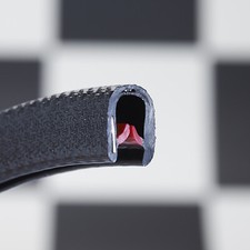 Standard black rubber car edge