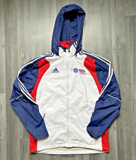 Adidas Great Britain Triathlon Olympics 2009 Jacket Team GB Uk 38/40 White Red