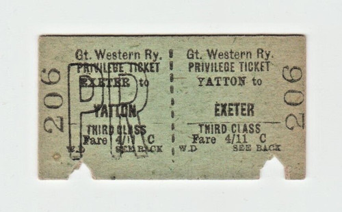 Great western railway ticket - great,