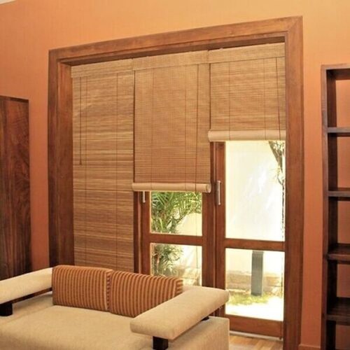 Natural wooden bamboo roller - wooden,