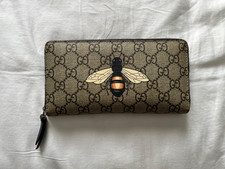 gucci bee monogram long purse