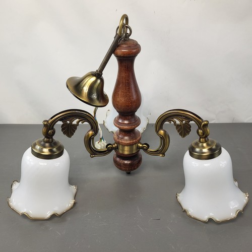 Vintage wooden brass 3 - brass, arm