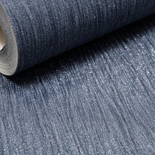 Plain Blue Glitter Wallpaper  Silver Shimmer Textured Slightly Imperfect Thick