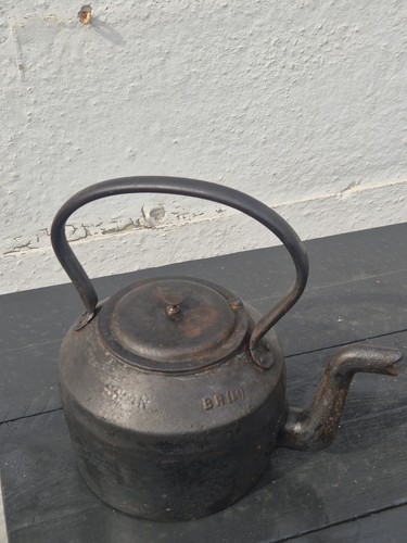 Antique cast iron kettle - antique,