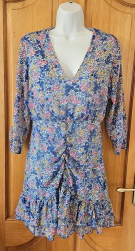 Zara blue floral - zara, frilly