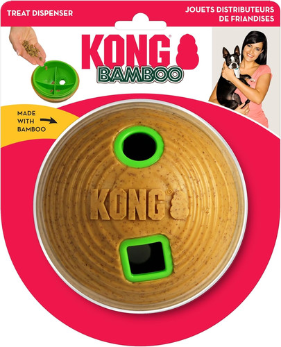 Kong bamboo treat dispenser - bamboo,