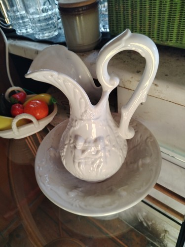 Jug and bowl wash - and, set