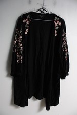 New Look Maternity Womens Embroidered Kimono Top Black - Size 18 (M36)