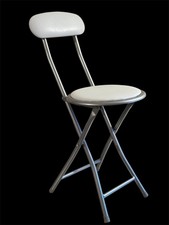 Folding Chair🪑White Padded