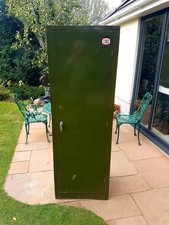 vintage industrial metal cabinet used