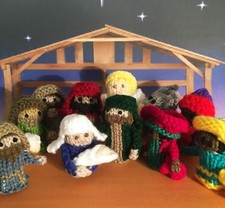 KNITTING PATTERN 507: NATIVITY FINGER PUPPETS / CHRISTMAS DECORATIONS 