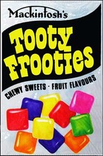 LARGE FRIDGE MAGNET - TOOTY FROOTIES wrapper - CLASSIC SWEET SHOP COOL!  