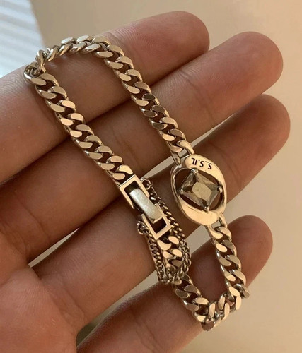 Elegant curb bracelet 925 - curb,