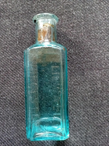 Vintage blue glass - blue, bottle