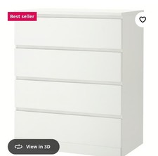 Ikea Malm 4 Drawer Unit