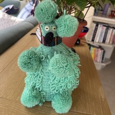 Vintage Kitsch Crochet Toilet