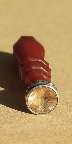 Small antique red carnelian - small,